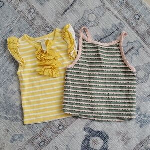 Matilda Jane Toddler Girls Bundle Of 2 Striped Tops Shirts Sz2